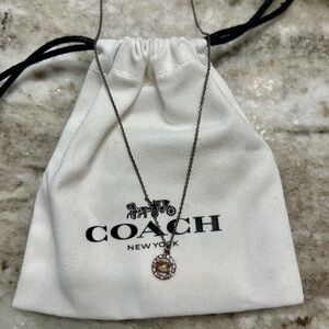 Authentic Coach necklace and bracelet